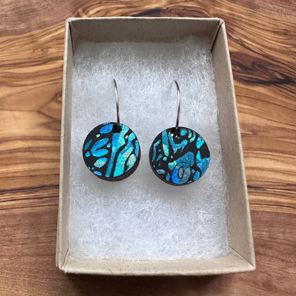 Wooden Circle Earrings