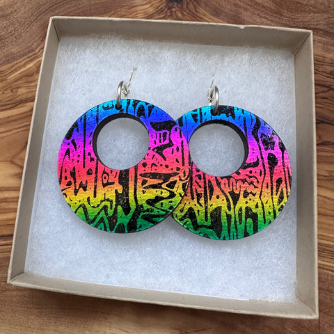 Limited Edition Rainbow Hoop Earrings