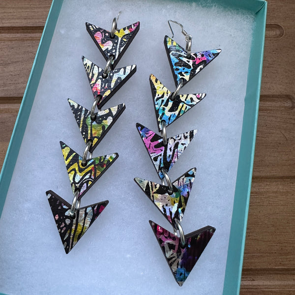 Limited Edition Rainbow Arrow Earings