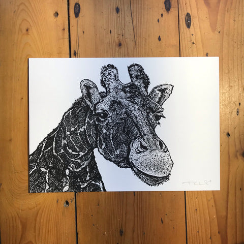 "Giraffe" Art Print