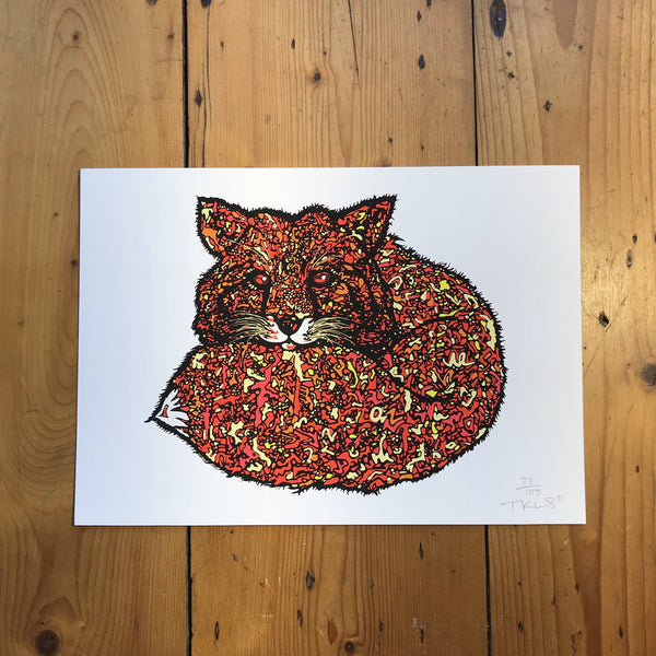 "Freestyle Fox" Art Print
